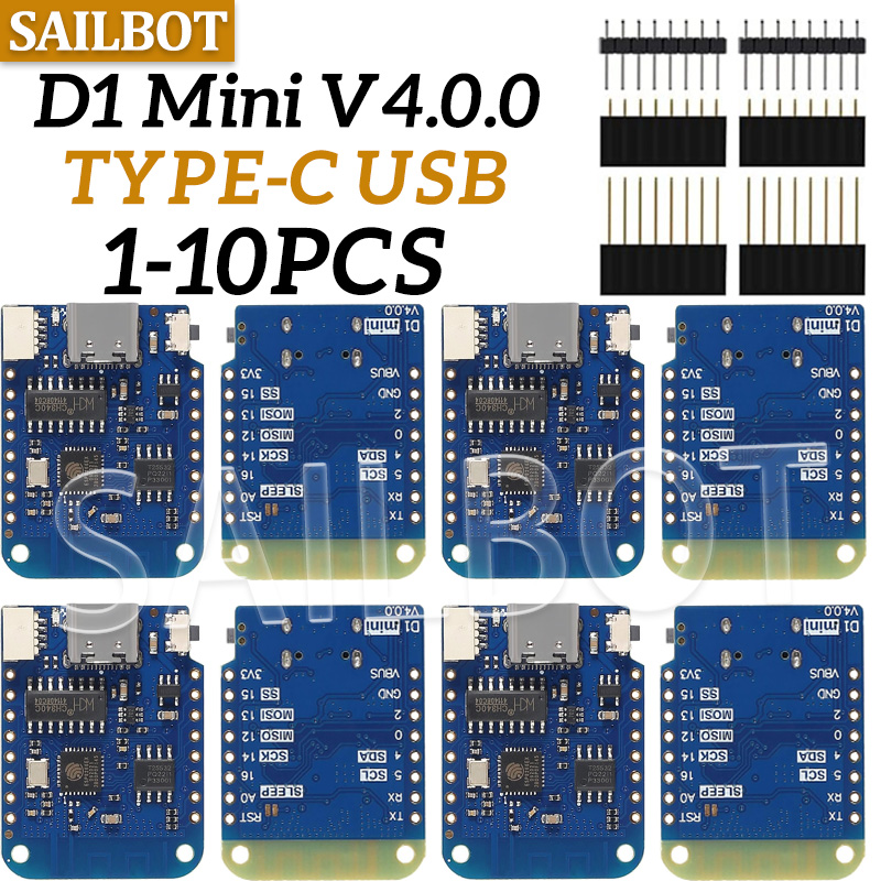 1-10PCS WeMos D1 Mini ESP8266  - огляд і ціна Zigbee Coordinator Stick