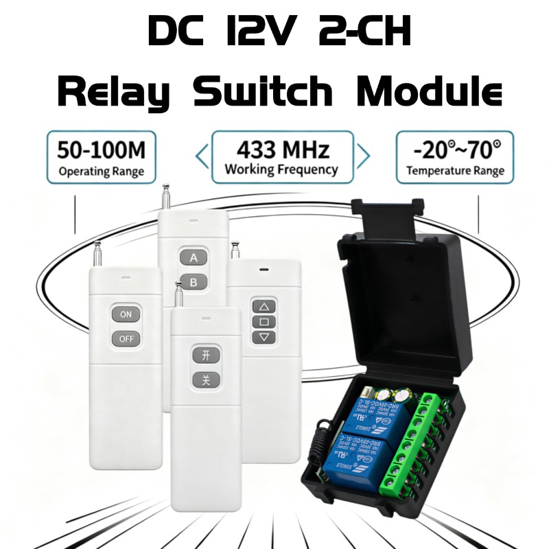2-Channel 433MHz RF Wireless R - огляд і ціна 433Mhz Receiver Module