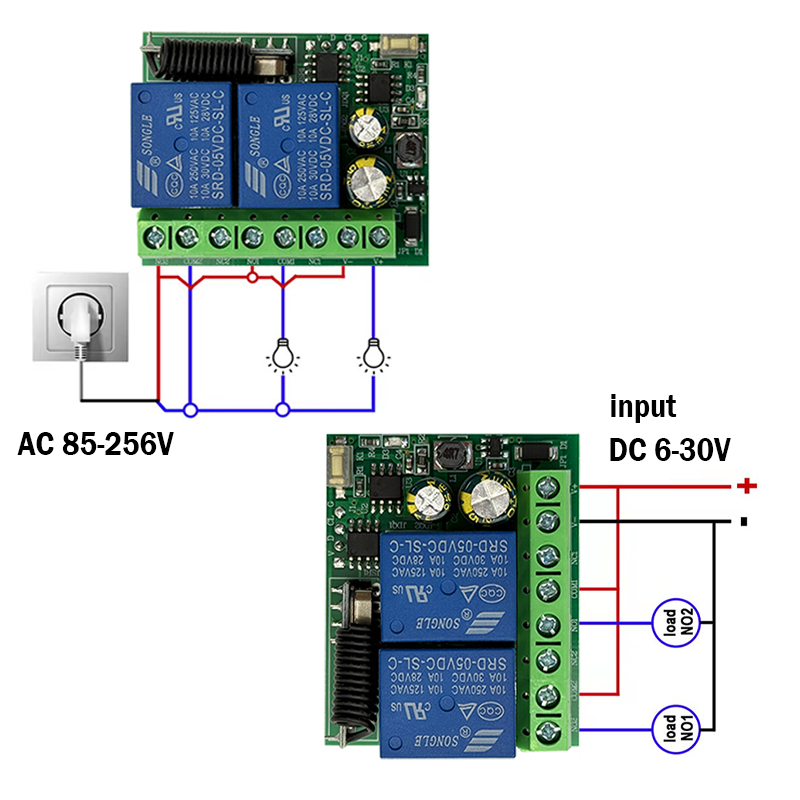 10A Relay Receiver Module 433M - огляд і ціна 433Mhz Receiver Module